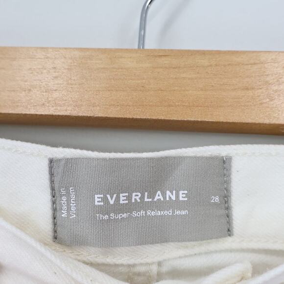 Everlane The Super Soft Relaxed Jean Bone Size 28 NWOT - Picture 4 of 9